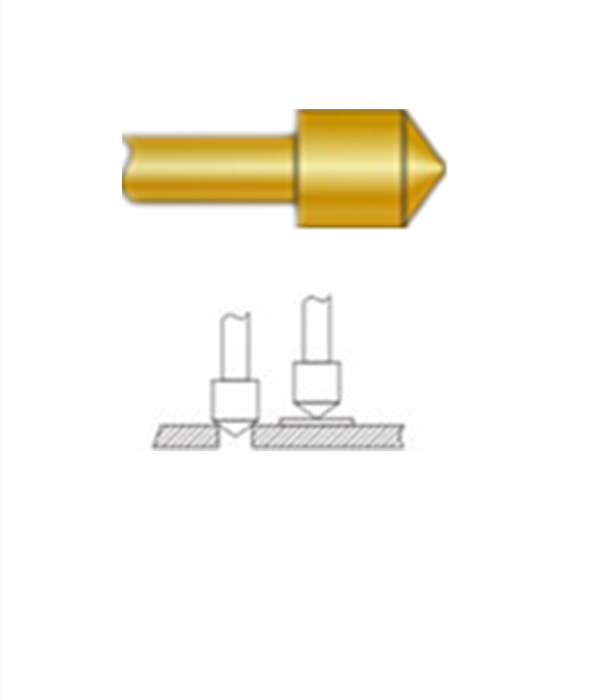 圓錐頭探針、探針用法圖、探針原理圖、測(cè)試探針圖片