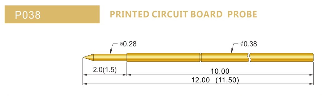 PA038探針尺寸，華榮華探針廠家